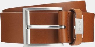 HUGO BOSS Accessoires Boss Connio Italiaanse leren riem in bruin