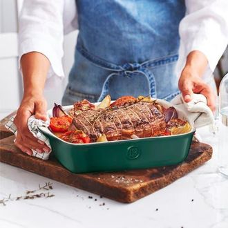 Emile Henry HR Modern Classics Rectangular Baking Dish 11 x 8 in Evergreen at Nordstrom