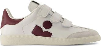 Isabel Marant Beth Gb sneakers van kalfsleer met drie bandjes - Wit