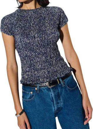 Nation Ltd Sissi Smocked Top In Confetti Print