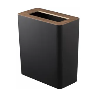 Yamazaki Tableware Rin Papelera Negra 28x15x30 Cm