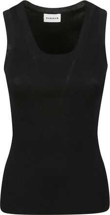 P.A.R.O.S.H. P.a.r.o.s.h., Tops, Dames, Zwart, S, Katoen, Cipria 26 Tank Top