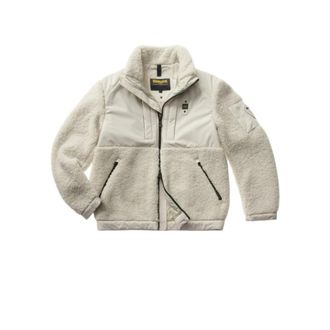 Blauer Misty Shearling Biker Jacket - Heren - Jassen - Beige - M - Jassen