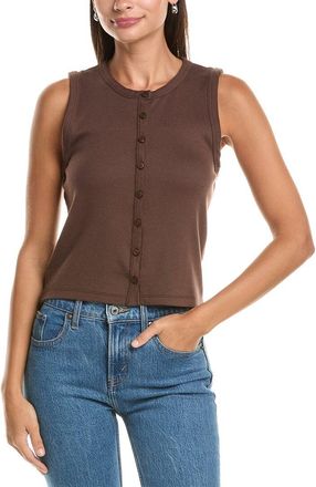 Rag & Bone Rag & Bone Essie Rib Button Tank
