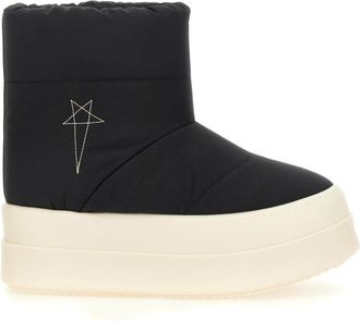Rick Owens Black Slip On Boots