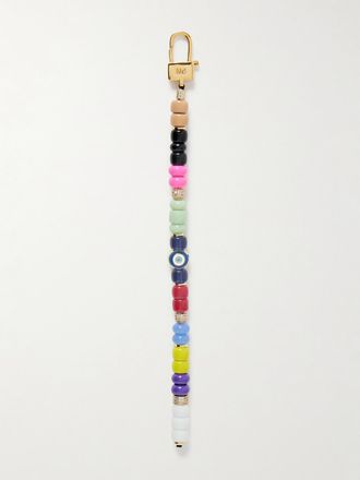 Joolz by Martha Calvo Charm Per Borsa Con Finitura Oro, Smalto E Cristalli - Verde