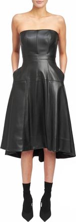 En Saison Dawn Bustier Midi Dress In Black