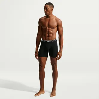 Nike Mens Essential Cotton Stretch Dri-FIT 5-Pack Boxer Briefs in Black | KE1292-001