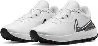 Nike Mens Infinity Pro Two Spikeless Golf Shoes In White Black