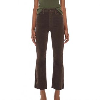Mother Hustler Ankle Fray Jeans In Ole Mole