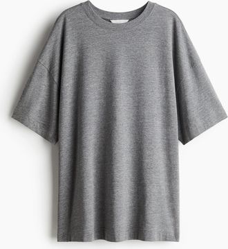 H&M Oversized T-Shirt - Grau