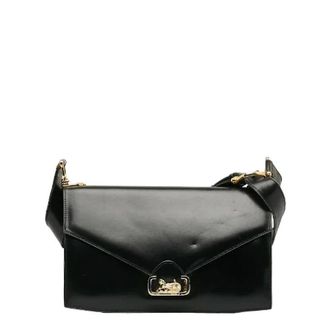Celine Pre-owned Shoulder Bags, female, Black, Size: ONE SIZE Pre-owned Leather shoulder-bags