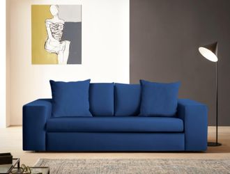 HOME AFFAIRE 2-Sitzer »SLEETLAND XXL in Samtvelours oder Vintage-Leder-Optik« besonders gross und bequem