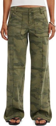 Cotton On Womens Lexi Low Rise Utility Pant in Camo at Nordstrom, Size 2