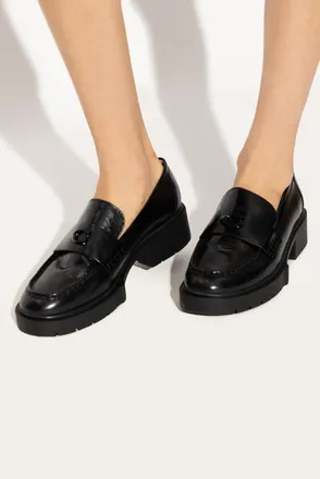 Coach Leah Loafers, Womens, Black