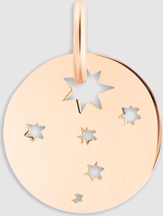 Ginette NY Pendentif Mini Disc Milky Way Or Rose