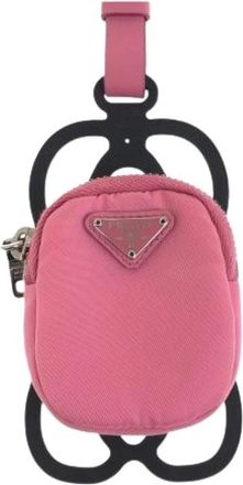 Prada Pre-owned Tessuto Nylon Coin Case - Dames - Vintage Mini Tas - Roze - ONE Size - Nylon - Vintage