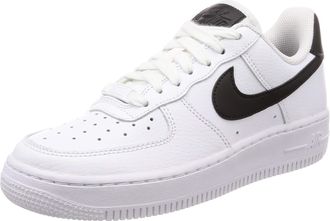 Nike Womens Wmns Air Force 1 07 Basketball Shoes, White White White Black 152, 4 UK