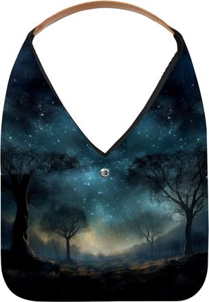 Generic Stars Nebula Reusable Lightweight Grocery Bags - Foldable Into Compact Pouch, Washable & Sturdy, Multipurpose for Shopping and Travel