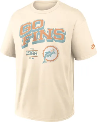 Nike Miami Dolphins Max90 Nike Mens NFL T-Shirt in Brown | 04T615A9PV-S0W