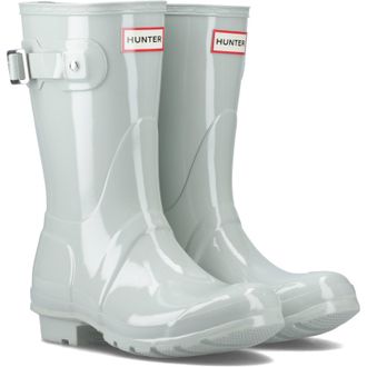 Hunter Mens Unisex Adult Original Short Wellington Boots (Seafoam) - Green - Size UK 6
