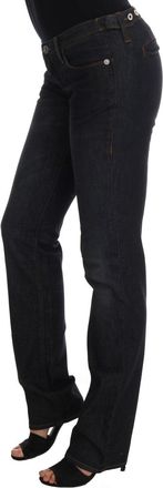Costume National Womens Dark Blue Cotton Slim Fit Jeans Clothing
