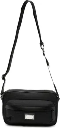 Emporio Armani Bolso Cruzado con Estampado de Logo - Bags - Hombre - Negro - ONE SIZE