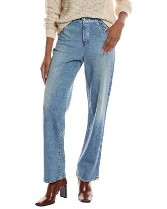 7 For All Mankind Luxweave Straight Denim Print Pant