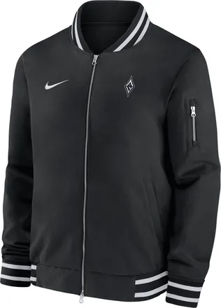 Nike Las Vegas Aces Nike Mens WNBA Bomber Jacket in Black | M62424WLVS-BLK