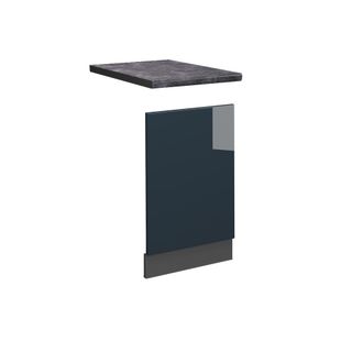 Vicco Panel Frontal Fame-line, Azul Oscuro Alto Brillo, 45 Cm, Et Antracita
