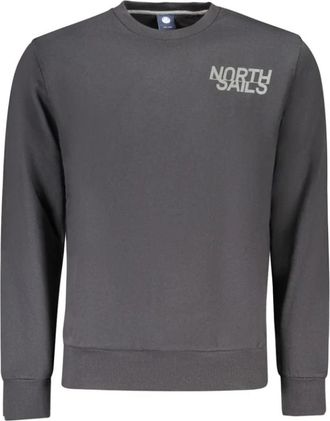 North Sails Sweatshirt met lange mouwen - Heren - Sweatshirts - Zwart - S - Katoen - Hoodies & sweatvesten