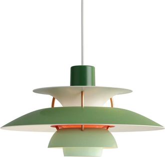 Louis Poulsen PH 5 Mini Pendelleuchte, gr&uuml;n