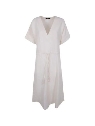 Seventy Crackle Linen Mixed Dress