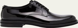 Dolce & Gabbana Mens Patent Leather Derby Shoes