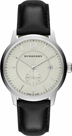 Burberry Het Klassieke Horseferry Bu 10000 Horloge - Heren - Horloges - Grijs - ONE Size - Leer - Accessoires