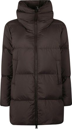 Herno A-Shape Down Jacket With High Padded Collar