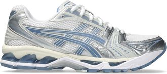 Asics White Light Navy Gel-Kayano 14 Sneakers