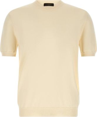 Zanone Truien - Heren - T-shirts - Beige - 5XL - Katoen - Tops