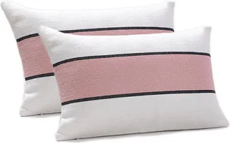Brooks Brothers Striped Color Blocked Decorative Pillow