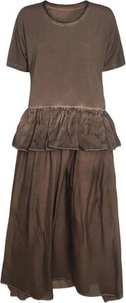 Uma Wang Abito con balza - Marrone