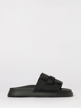 Fendi Sliders Chunky Fendi in nylon con monogram FF jacquard