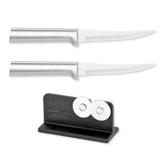 Rada Cutlery 4.375-Inch Super Parer Set of 2 & Quick Edge Knife Sharpener in Silver at Nordstrom