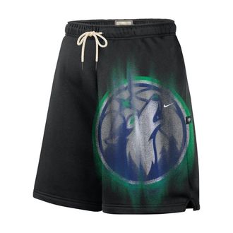 Nike Minnesota Timberwolves Standard Issue Nike Mens Fleece Basketball Shorts in Black | IQ1513-010