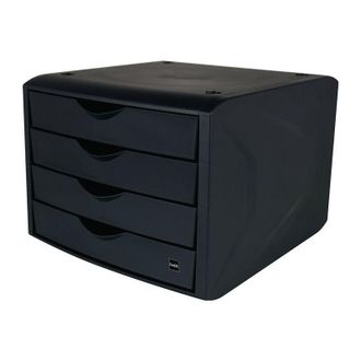 Helit Helit - Caj&oacute;n Con Tope 4 Cajones Negro H215xan265xp332mm