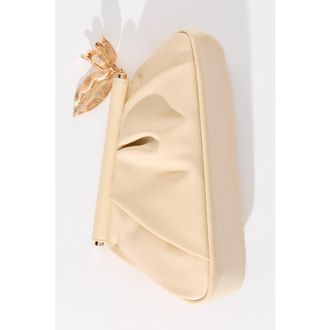 H&M Asymmetric clutch bag in Yellow at Nordstrom