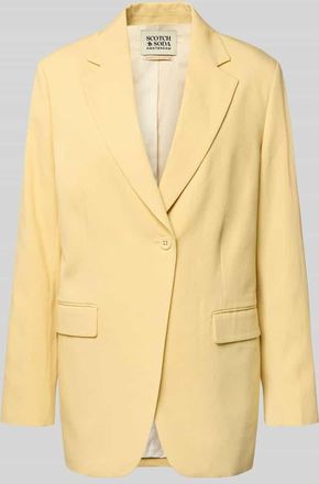 Scotch & Soda Relaxed Fit Blazer mit Pattentaschen in Hellgelb, Gr&ouml;&szlig;e XL
