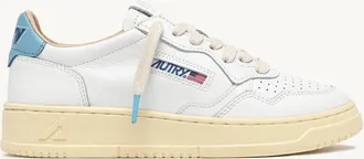 Autry SNEAKERS MEDALIST LOW IN PELLE BIANCA E FORGET ME NOT
