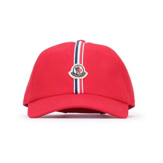 Moncler Cotton Baseball Cap - unisex - Petten - Rood - M - Katoen - Accessoires
