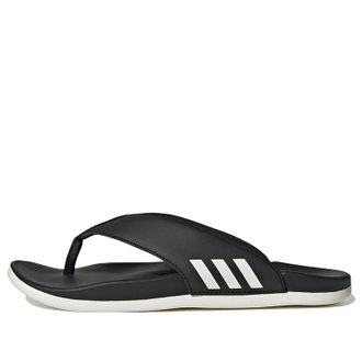 adidas (WMNS) adidas Adilette Comfort Flip Flop Black White HQ4458