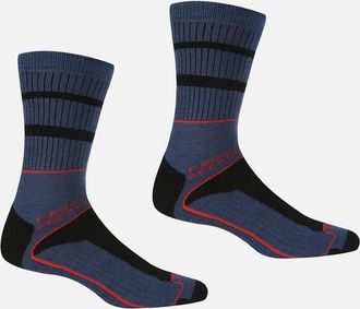 Regatta Mens Regatta Mens Samaris 3 Season Socks (Pack of 2) - Navy - Size: 9/9.5/10/10.5/11/11.5/12